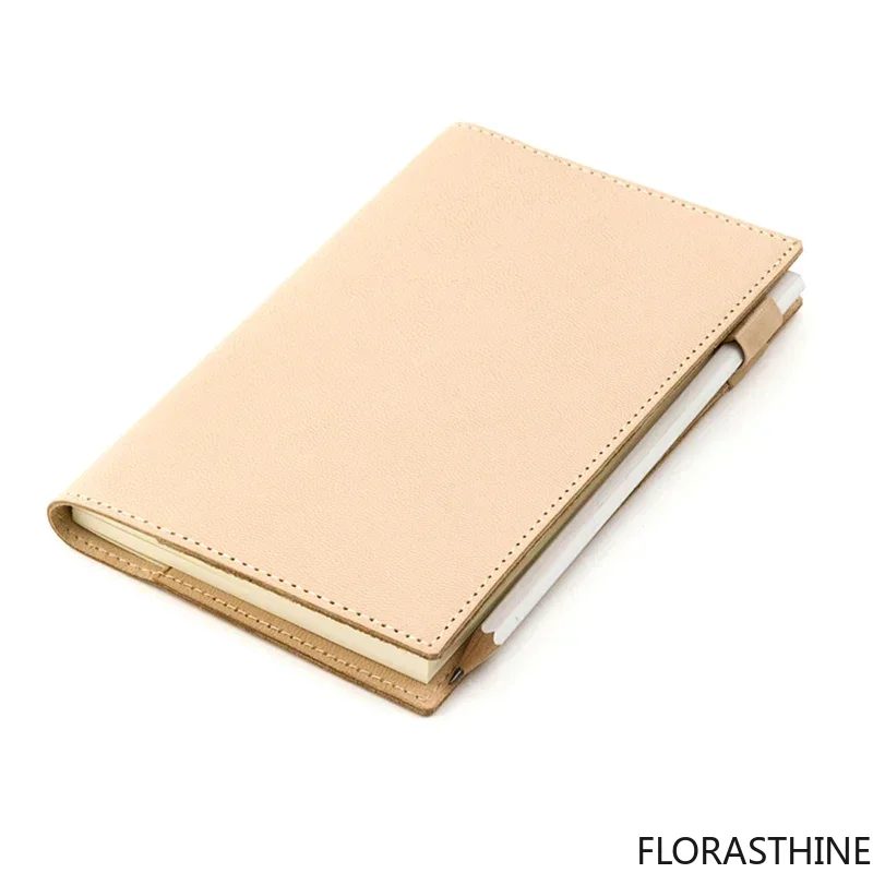Tan Stationery & Office Supply - Cuaderno con cubierta de cuero genuino