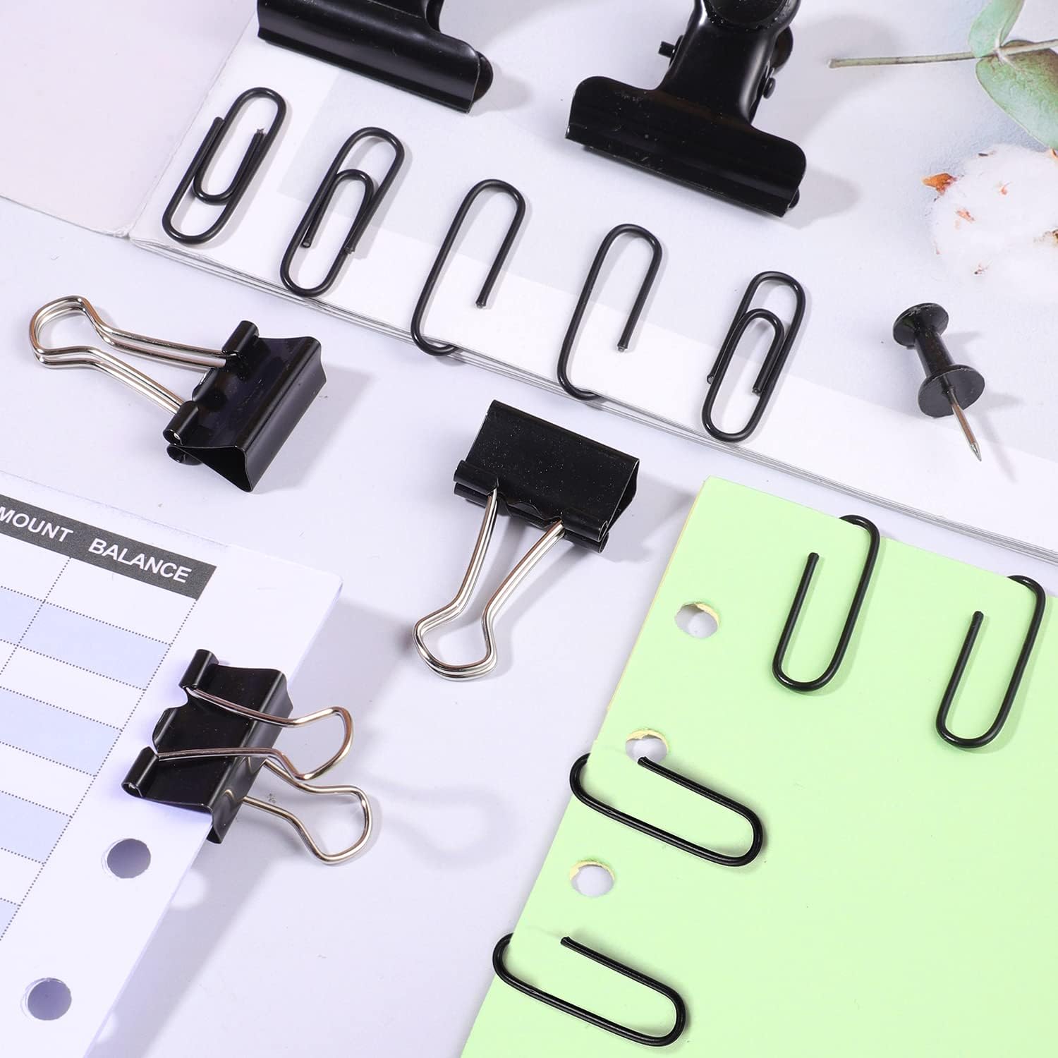Juego de alfileres de empuje d - Binder Clip Assorted reseña y precio